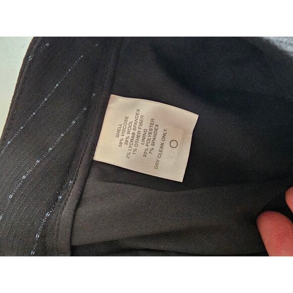 Classiques Entier Women's Black Hook Closer Viscose-Wool Dress Pants Size 16 - Picture 5 of 5